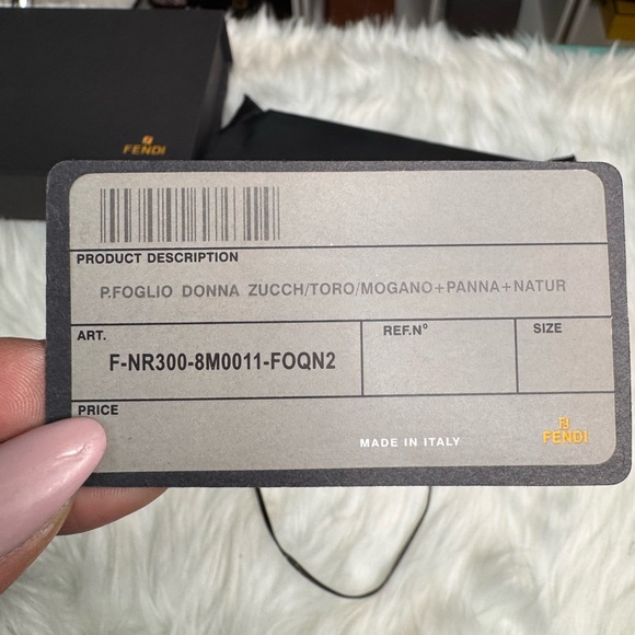 FENDI ZUCCA TRIFOLD WALLET - Picture 11 of 15